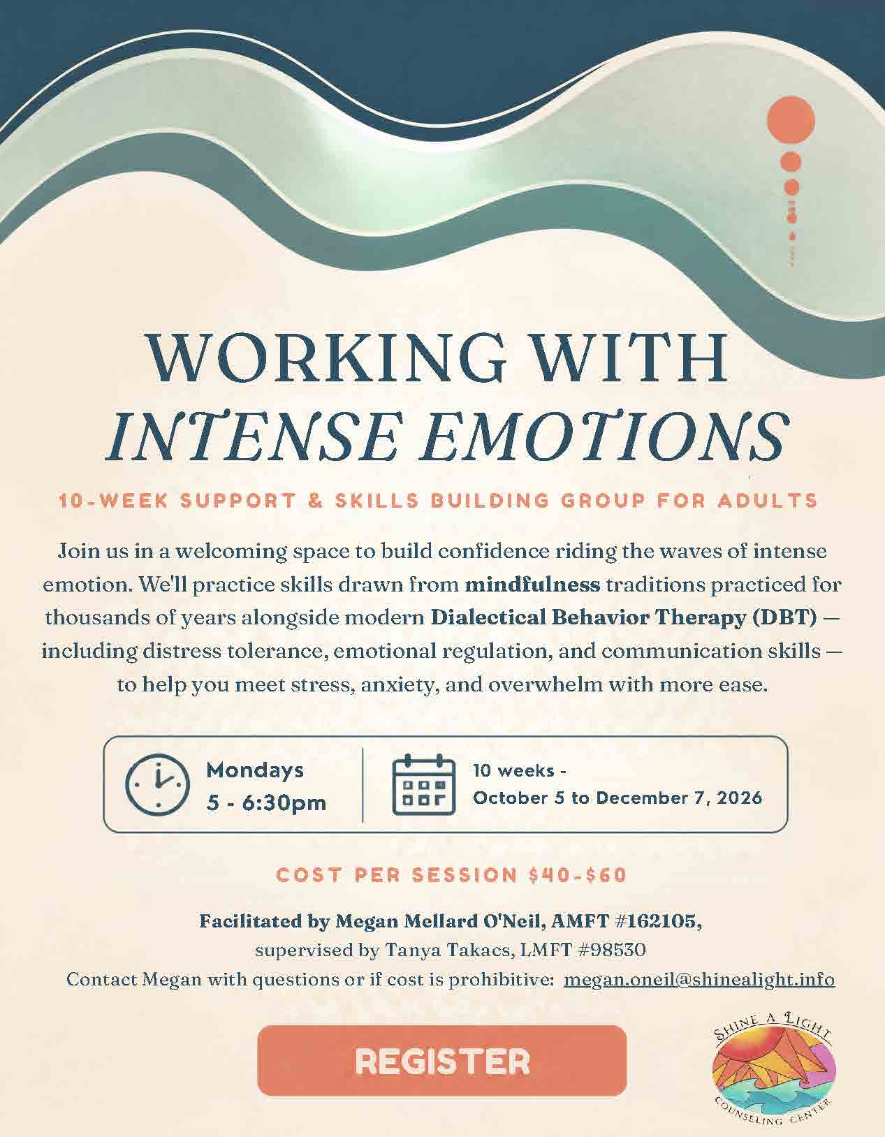 Working with Intense Emotions — Flyer